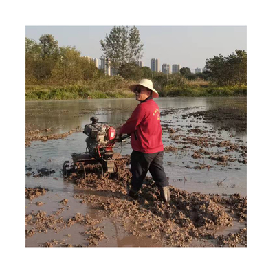Transmisión de engranajes de nuevo diseño con tracción a las cuatro ruedas Mini Tiller rotativo para el hogar 190*96*90cm