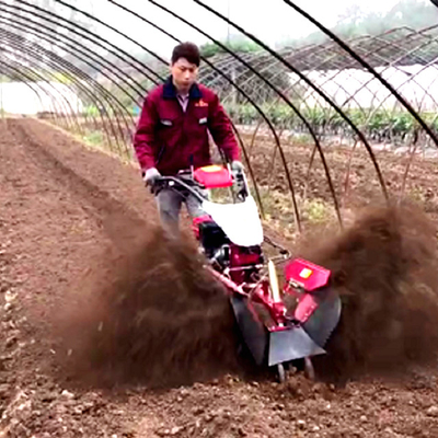 Durabilidad Mini Tiller de zanja de diseño reciente con transmisión de cinturón multipropósito