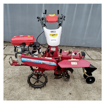 Potente máquina de trincheras diésel de mano empujar Mini Tiller ancho de trabajo 11-39cm ajustable