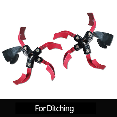 Potente máquina de trincheras diésel de mano empujar Mini Tiller ancho de trabajo 11-39cm ajustable
