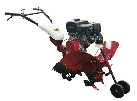 85 KG Económico 170F Motor de gasolina multipropósito con tracción en las cuatro ruedas Mini Power Tiller Cultivator para la granja