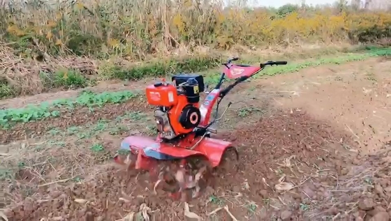 Jardín 7HP Mini Tiller cultivador de granja velocidad de trabajo de 4KM / h para la máxima productividad