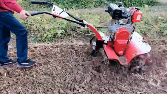 Jardín 7HP Mini Tiller cultivador de granja velocidad de trabajo de 4KM / h para la máxima productividad