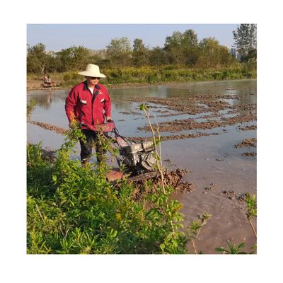 Nuevo diseño 170F Motor de gasolina 4WD Mini Power Tiller Cultivator Compacto para la granja