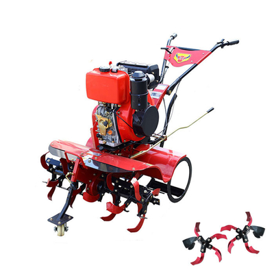 Transmisión de engranajes 8HP motor diésel cultivador de tierra giratoria para la labranza pesada