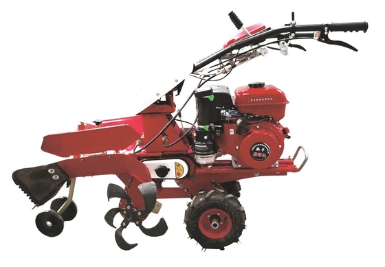 Transmisión 170F Motor de gasolina con tracción a las cuatro ruedas Mini Power Tiller Cultivator