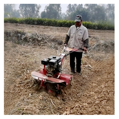 Ancho de trabajo ajustable 45-85cm cultivador de granja Mini Power Tiller con fácil operación