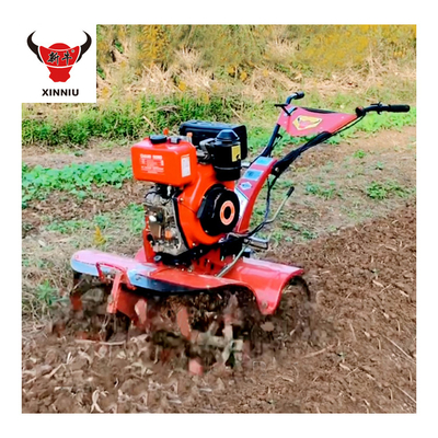 Nivel de seguridad de alta mano empuje modelo corto Mini Tiller rotativo para herramientas agrícolas