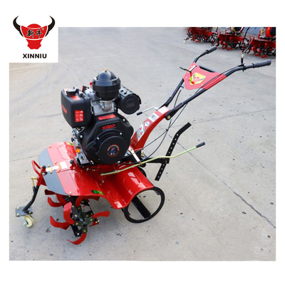 Nivel de seguridad de alta mano empuje modelo corto Mini Tiller rotativo para herramientas agrícolas