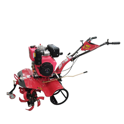 Tiller eléctrico de cuatro ruedas motrices multifunción para operaciones de labranza rotativa