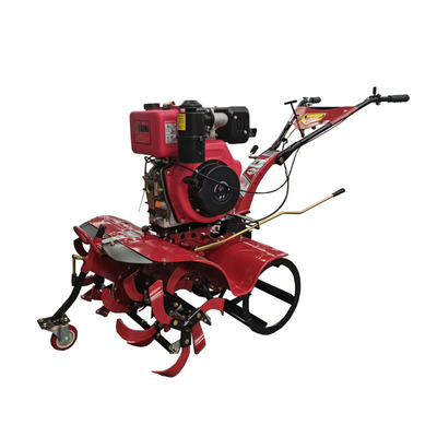 Tiller eléctrico de cuatro ruedas motrices multifunción para operaciones de labranza rotativa