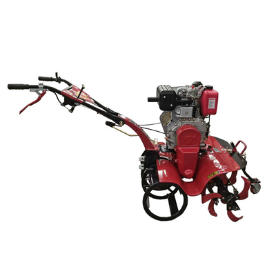 Tiller eléctrico de cuatro ruedas motrices multifunción para operaciones de labranza rotativa