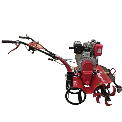 Tiller eléctrico de cuatro ruedas motrices multifunción para operaciones de labranza rotativa