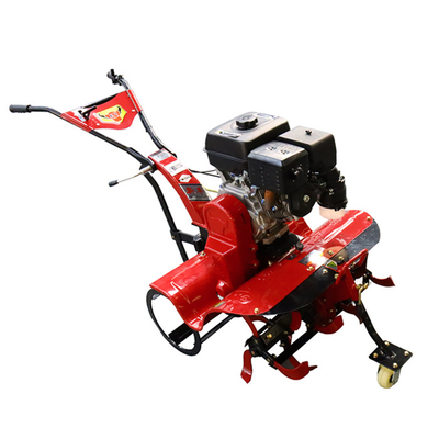 Motor de gasolina con tracción a cuatro ruedas 170F Mini Power Tiller Cultivator para granja y jardín