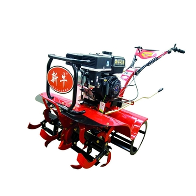 Durable 170F motor de gasolina con tracción en las cuatro ruedas cultivador de granja para campos de arroz y tierra seca 65 KG