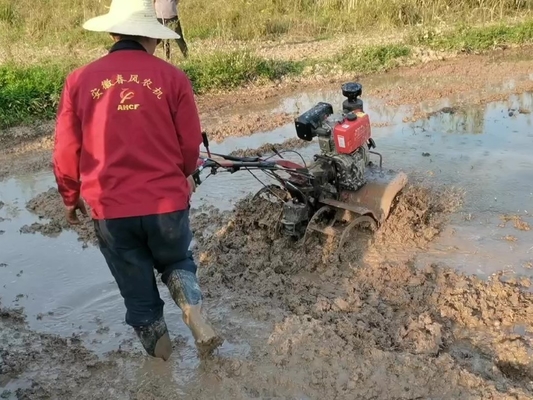 Equipo de maquinaria agrícola Modelo 186F 192F Pequeña motoniveladora eléctrica pesada para tierra dura