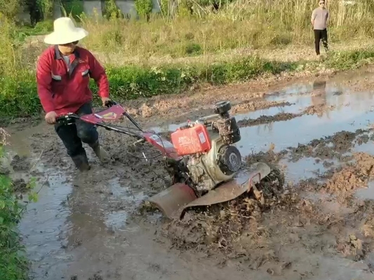 Equipo de maquinaria agrícola Modelo 186F 192F Pequeña motoniveladora eléctrica pesada para tierra dura