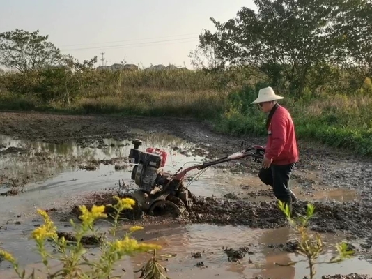 Equipo de maquinaria agrícola Modelo 186F 192F Pequeña motoniveladora eléctrica pesada para tierra dura