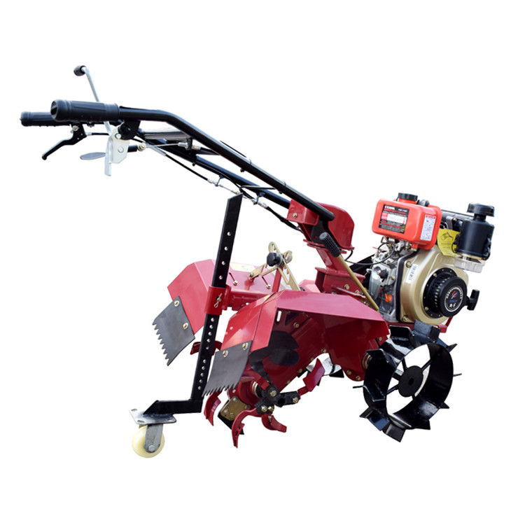 Tipo de energía diésel 4KW Mini cultivador de agricultura económica para equipos de tracción en las cuatro ruedas