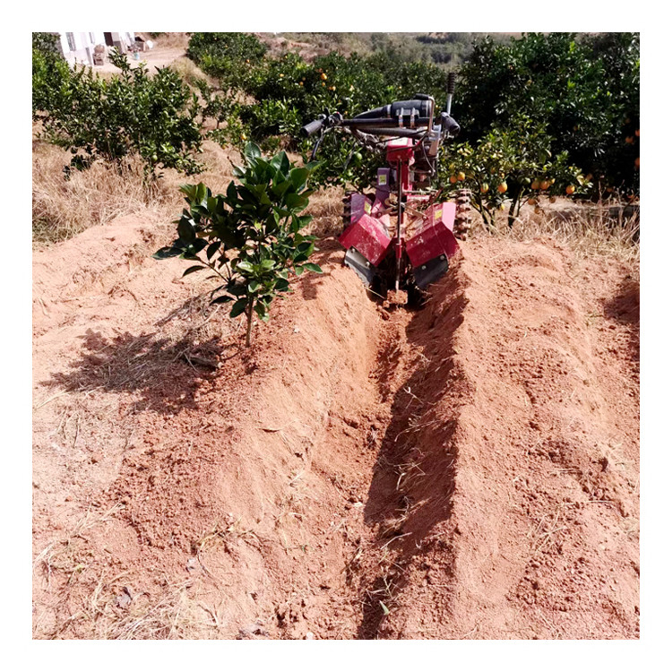 Máquina de cultivo de alto nivel de seguridad Diesel Mini Power Tiller con ancho de excavación superior a 10 cm