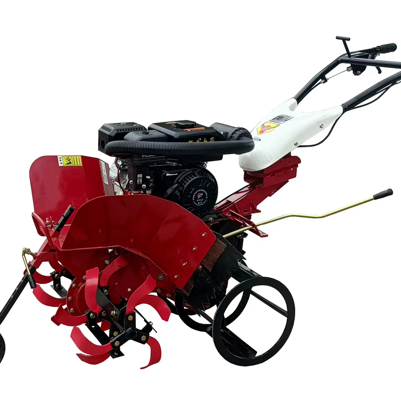 Ancho de trabajo ajustable 45-85cm Mini Power Tiller Cultivator con función de rugido