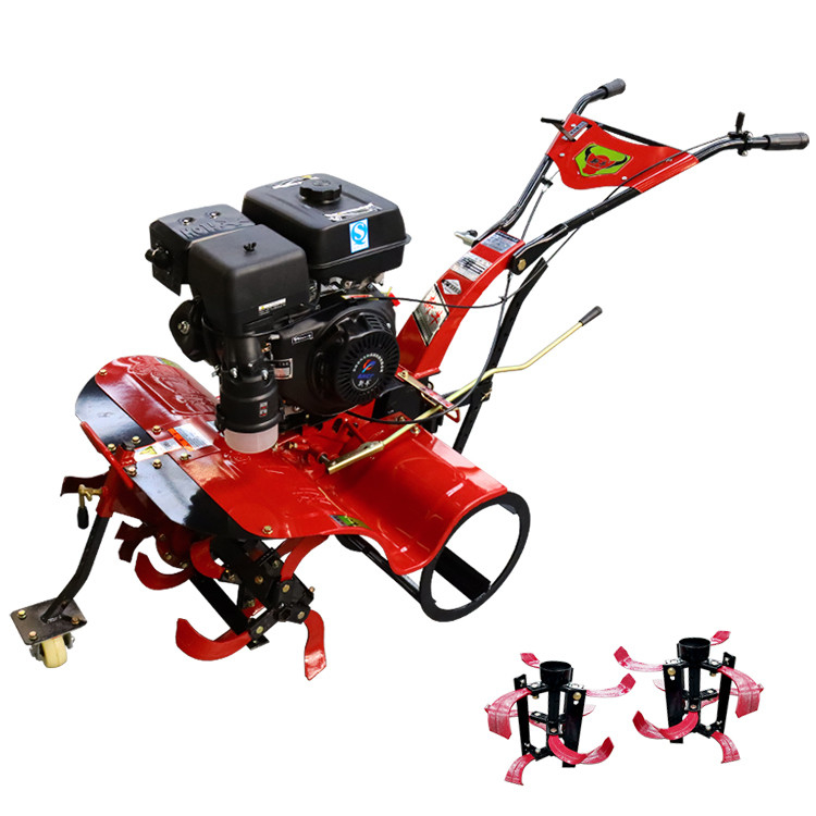 Nivel de seguridad alto Modelo corto de arranque manual Tiller giratorio para cultivo a 4KM/h