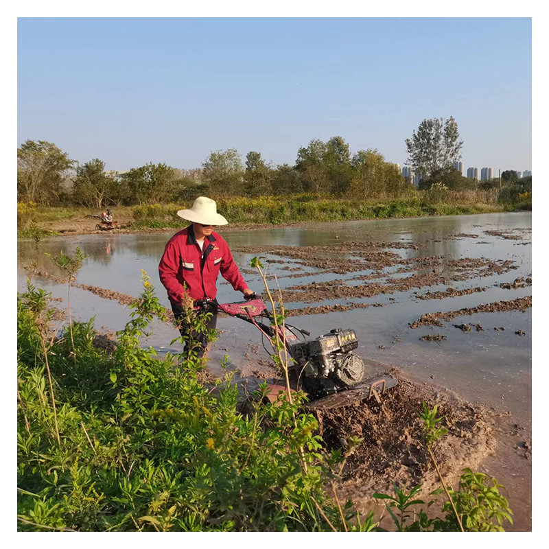 Obtenga más en menos tiempo con nuestro Tiller rotativo 170F/173F 4WD Mini Power Tiller