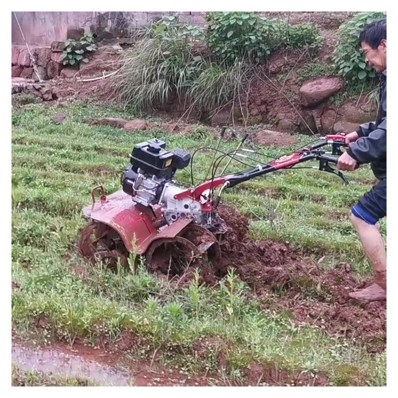 Equipo agrícola luz 170F motor de gasolina Power Tiller para el jardín 1100*1050*880mm