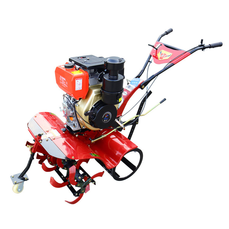 Potente 7HP 8HP 9HP 10HP motor diesel Tiller giratorio para máquinas agrícolas Velocidad de trabajo 4KM/H
